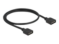 Delock - Rgb Led-Förlängningskabel - 4-Stifts Rgb-Kontakt (Hona) Till 4-Stifts Rgb-Kontakt (Hona) - 12 V - 30 Cm - Svart