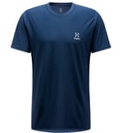 Haglöfs L.I.M Tech Tee Men herr-T-shirt Tarn Blue XS - Fri frakt