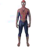 Tobey Maguire Spiderman Kostym Svart/röd Raimi Spider Man Cosplay Superhjälte Zentai Dräkt Halloween Kostymer red 150