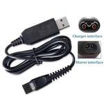 USB Charging Cable for Philips Series 3000 Shaver Trimmer Charger Lead Black