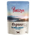 Purizon Organic 6 x 85 g - Laks og kylling med spinat