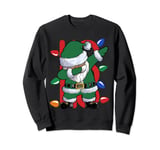 Black African American Santa Claus Dabbing Christmas Sweatshirt