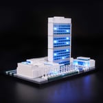 Led Lighting Kit for LEGO Architecture United Nations Headquarters- Compatible with Lego 21018 Building Blocks Model- (NOT Included The Model)