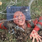 Freddy Staty Ornament Nightmare Krueger Tomb Walker Utomhus Hem Trädgård Yard Dekoration Karneval Horror Party Rekvisita Without Hat