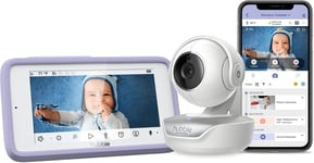 Hubble Nursery Pal Premium Smart Baby Monitor, 5" Touch screen, Privacy Mode