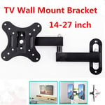 TV Wall Bracket Mount Tilt & Swivel for 14-27 Inch TV Monitor LCD LED Plasma UK