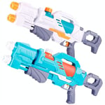 ZW Water Gun, 2 Pack 10M Long Range Water Pistols Squirt Guns for Adults Boys Girls 400ML High Capacity Water Soaker Squirt Toy for Kids