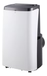 Deltaco Smart Portabel AC, Kyla/värme, för rum upp till 30m², Vit/Svart