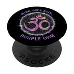 Purple Ohm Mind Body Soul Boule disco PopSockets PopGrip Interchangeable