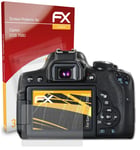 atFoliX 3x Screen Protection Film for Canon EOS 750D matt&shockproof
