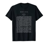 Moby Dick Herman Melville First Page T-Shirt