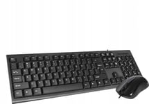 Tangentbord + Mus Omega Omega Keyboard Us Mouse Set Okm-09 Wired Keyboard Usb Mouse Black [45545]