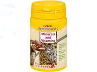 Sera Reptimineral C, Sköldpadda, Puder, Allmän Hälsa, Universal, Vitamin A, Vitamin B1, Vitamin B12, Vitamin B2, Vitamin B6, Vitamin D3, Vitamin E, Vitamin K3, Kalcium, Strykjärn, Magnesium, Phosphorus, Kalium, Natrium, Zink