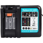 Hobbytech - Chargeur Makita de batterie de remplacement pour Makita DC18RC 14.4V 18V 3A