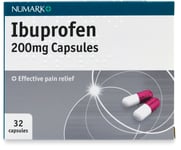 Numark Ibuprofen 200mg 32 Capsules