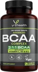 Vegan BCAA Tablets 1500Mg - 2:1:1 Bcaas Branch Chain Amino Acids L-Leucine, L-Is