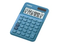 Casio MS-20UC - Calculatrice de bureau - 12 chiffres - panneau solaire, pile - bleu