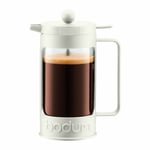 BODUM Bean 3 Cup French Press Coffee Maker, Off White, 0.35 l, 12 oz