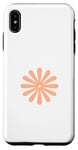 Coque pour iPhone XS Max Couleur de l'année 2024 – Pêche Fuzz Retro Flower