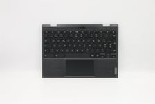 Lenovo Chromebook 300e 2nd Keyboard Palmrest Top Cover Belgian Black 5CB0Y57934