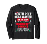 North Pole Most Wanted Conduct Caught Picking On The Elves Long Sleeve T-Shirt