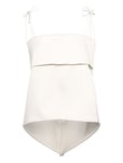 Malina Mette Open Back Strappy Top Vit