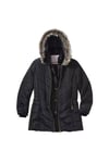 Hooded Faux Fur Water Repellent Padded Jacket