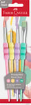 Faber-Castell Brush Set of 4 Pastel Soft Grip
