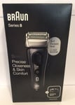 Braun Series 8 8413s Wet & Dry Smart Electric Shaver, Charger, Travel Case