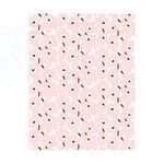 Marimekko Pieni Unikko tyg bomull White-pink-chestnut