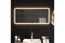 LED-kylpyhuoneen peili 90x40 cm - Läpinäkyvä