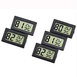 Hög kvalitet 5 Pack Mini Digital Termometer Hygrometer, Inomhus Digital Elektronisk Temperatur Fuktighetsmätare Meter LCD Display