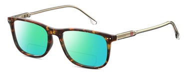 Carrera 202 Unisex Polarized BIFOCAL Sunglasses Brown Tortoise Havana Clear 55mm