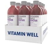 Vitamin Well Energidryck Focus Flak Svarta Vinbär