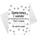 Funny Joke Valentines Day Cards For Him Her Card For Wife Girlfriend