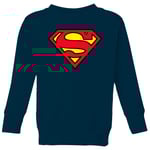 Official Superman Shield Kids' Sweatshirt - Navy - 3-4 Years