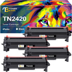 4Black Toner Compatible For Brother TN2420 HL-L2350DW L2310D DCP L2530DW L2537DW
