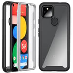 Case for Google Pixel 5A, Kuaguozhe Google Pixel 5A 5G Phone Case With Built-in Screen Protector 360 Grade Full-Body Protective Cover Shockproof PC TPU Silicone Bumper Case for Google Pixel 5A