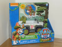 Paw Patrol Jungle Rescue - Trackers Jungle Cruiser & Tracker Figure - BRAND NEW
