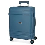 Movom Dimension Valise de cabine bleue 40 x 55 x 20 cm Rigide Polypropylène Fermeture TSA 78 L 2,66 kg 4 roues doubles bagages à main, bleu, Valise de cabine
