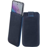 Case for Samsung Galaxy S23 Plus 5G Case Leather Wallet IN Pebble Blue+Silicone