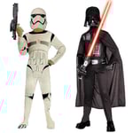 Barnens karnevalkläder Star War Storm Trooper Darth Vader Anakin Skywalker Barn Cosplay Festdräkt Kläder Cape Mask  (FMY) Beige L*Star Wars