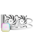 Corsair iCUE H100i RGB ELITE - White - CPU Vesijäähdytys - Max 32 dBA