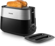 Philips Daily Collection - Toaster - 2 slice, wide slot, Metal - HD2517/91