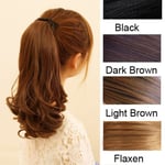 Long Wavy Curly Lace Around Tie Up Ponytail Hair Extension