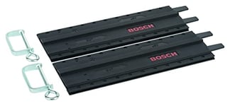 Bosch 2x Rails de Guidage en Plastique avec Pinces-Étaux (2x 350 mm, Accessoires Scies Circulaires)