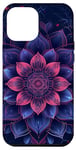 Coque pour iPhone 12 Pro Max Blue Mandala Floral Pattern Phone Cover