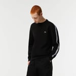 Lacoste Sweatshirt Jogger homme classic fit avec bandes siglées en molleton Taille XL Noir