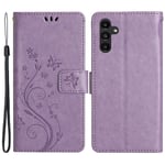 Samsung Galaxy A25 Mobilfodral med fjärilar, Lila
