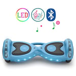 QINGMM Hoverboard,Self Balancing Car with LED Flash Lights Wheels And Bluetooth Speaker,Smartphone Control Electric Scooters,for Kids Adult,sapphire blue